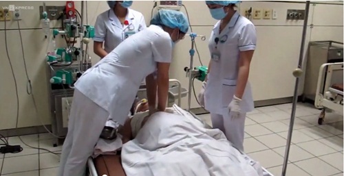 Emergency treatment for patients with anaphylactic shock in Hoa Binh General Hospital