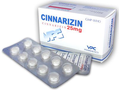 Cinnarizin được sử dụng trong điều trị rối loạn tuần hoàn máu não
