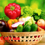 Bệnh sỏi thận nên ăn nhiều rau, củ, quả.