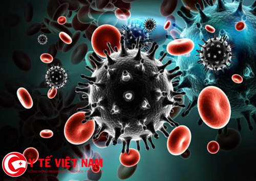 Hình ảnh virus HIV/AIDS xâm nhập vào tế bào cơ thể