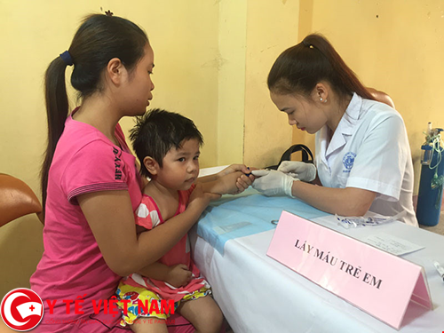 Can thiệp giải độc chì cho trẻ em ở Thái Nguyên