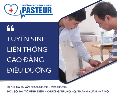 Trường Cao đẳng Y Dược Pasteur tuyển sinh Liên thông Cao đẳng Điều dưỡng tốt nhất Hà Nội