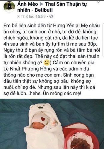 Bác sĩ sản khoa “sốc” với thông tin cổ vũ cách sinh con “thuận tự nhiên”